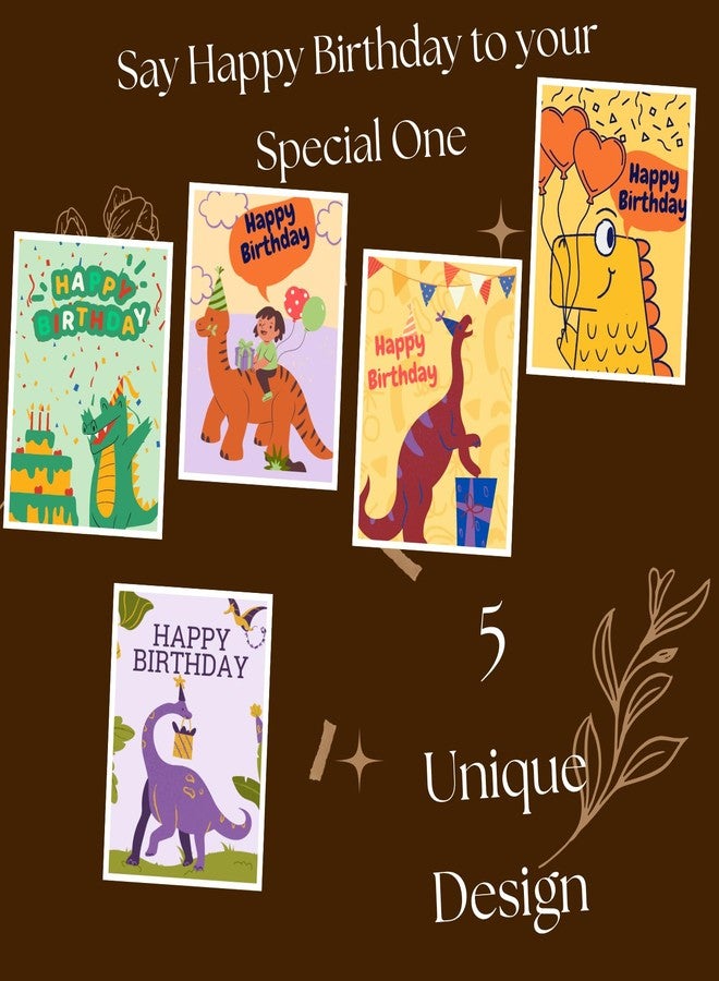 BenignCraft Happy Birthday cards for kids. 3 x 4 Inch 5 Unique Designs (4 Each) set of 20 cards with Envelopes. Folded Blank Greeting Cards for a birthday gift. - Image 5